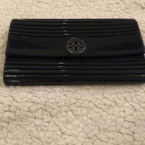 Tory Burch hard ribbed clutch